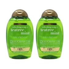2-Pack of OGX Extra Strength Refreshing Scalp+ Shampoo, Teatree Mint, 13 Oz