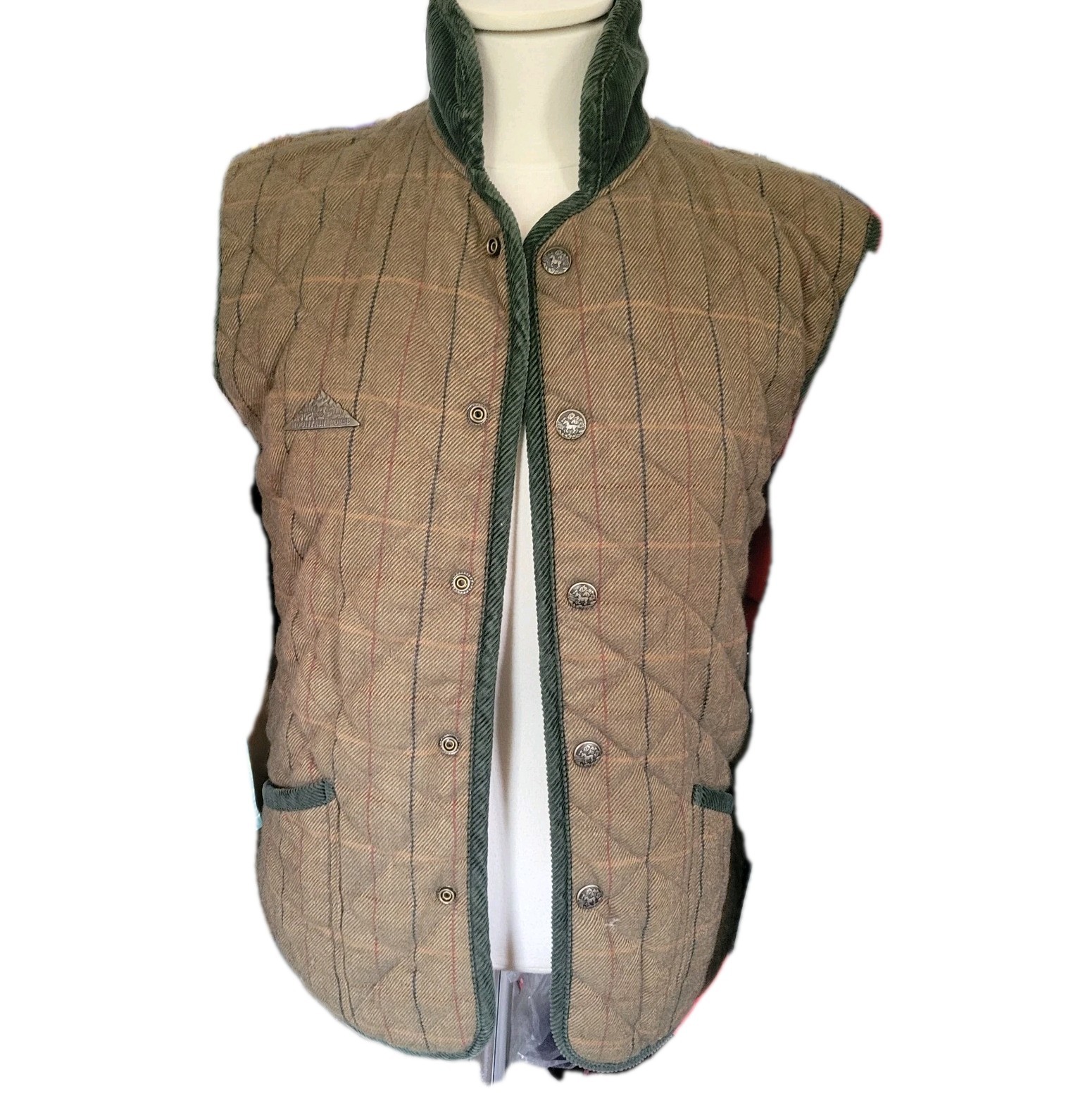 Mountain Horse Wool Blend Vest Riding Women XS Equestrian Embroidered Reversible