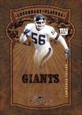 2005 Donruss Classics #L-29 Lawrence Taylor Legendary Players Bronze #/1000