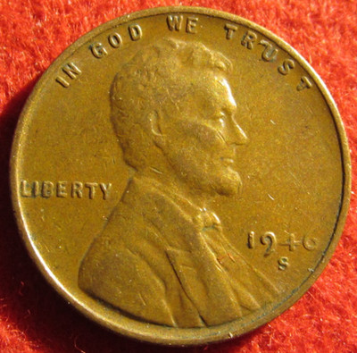 1946 S Lincoln Wheat Cent/Penny - XF Extremely Fine - Actual Coin B3174