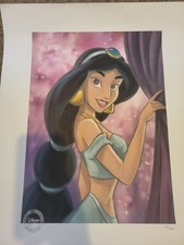 Disney Store Princess Jasmine Limited Edition Lithograph Print 31/250 Aladdin