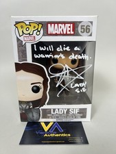 Jaimie Alexander Signed Lady Sif Marvel Thor Funko 56 w/ QUOTE + JSA WITNESS COA