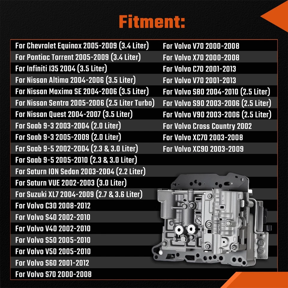 Cuerpo de válvula de transmisión AW55-50SN AW55-51SN para Volvo S40 S60 V70 XC70 2003-2007 Foto 3 de 4