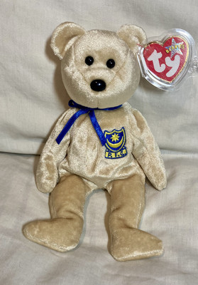 Rare Ty Beanie UK Exclusive PREMIER The Portsmouth FC Bear New With Tags