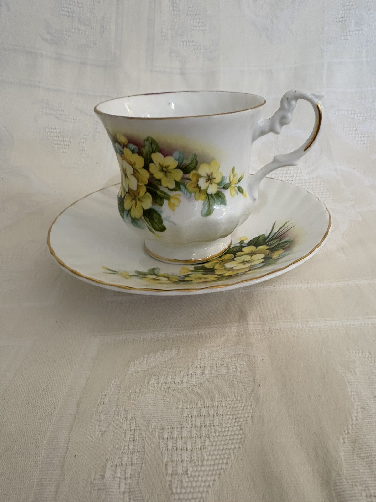 Vintage Royal Dover Fine Bone China Tea Cup & Saucer Set