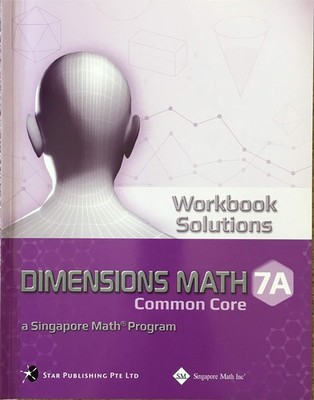 Dimensions Math Workbook Solutions 7A