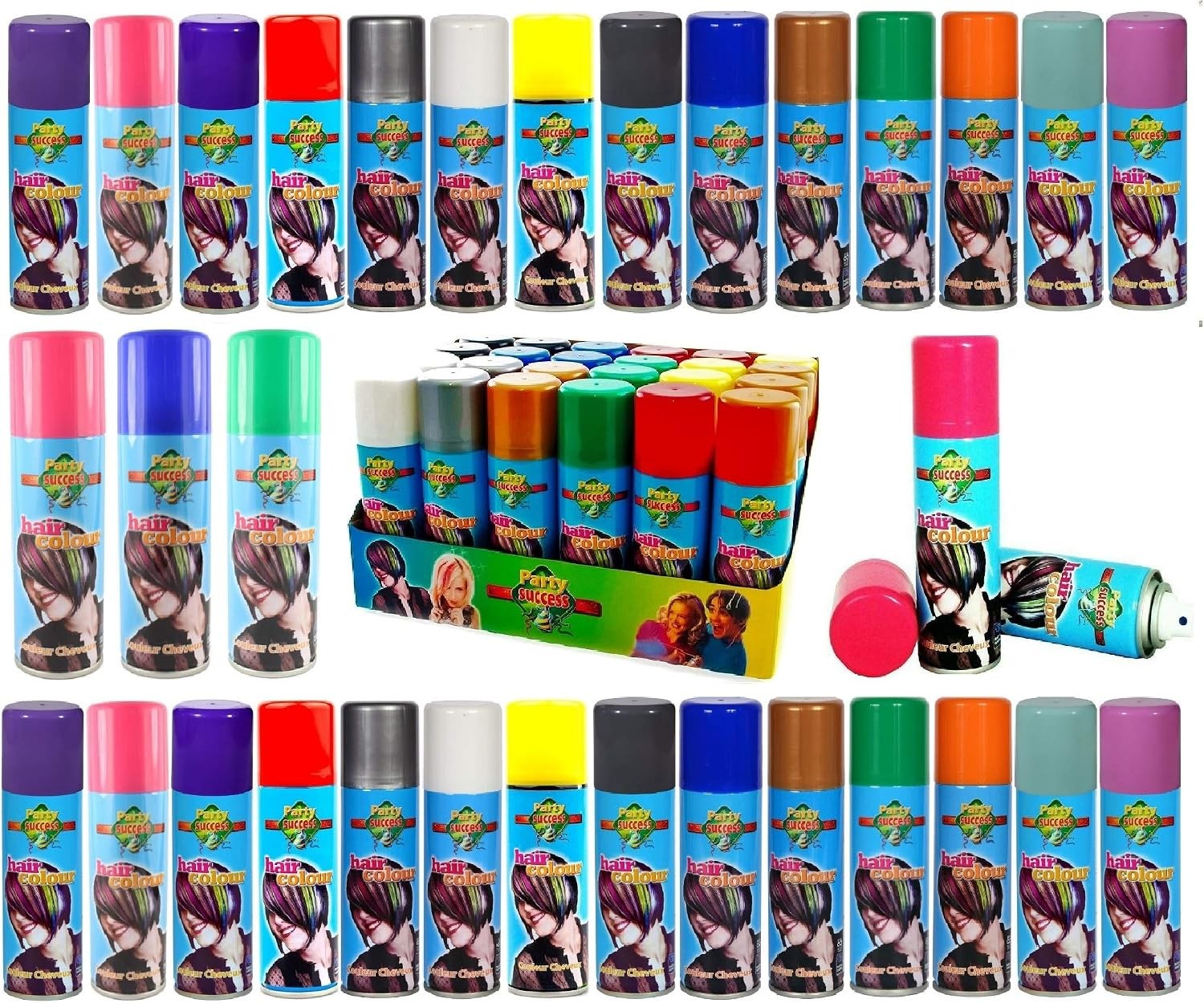 Party Success Temporary Hair Colour Spray Wash Out 125 ml (Pack of 1), Red - Image 5