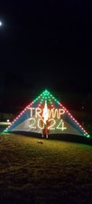 Giant Trump led Kite Batteries Charger Remote Control Included Excellant Shape