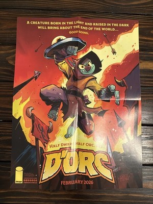 D'ORC & WHITE SKY #1 2 SIDED PROMO POSTER 24 X 18 FOLDED IMAGE 2026 PROSHIPPER
