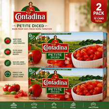 (6 Pack) Contadina Petite Diced Tomatoes, 15 ...