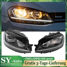 SCHEINWERFER FÜR VW GOLF 7 2012-2017 5G CHROM BI-XENON ?D3S H7 LWR? LINKS RECHTS