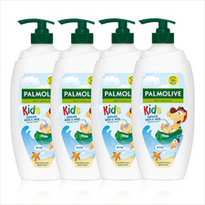 Palmolive Naturals Kids Shower Gel 4X750Ml Pump Vitamin E Body Wash to Nourish 5.05 per litre