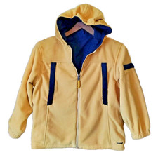 Y2K 069 GAP Reversible Fleece/Nylon Windbreaker Hood Jacket Youth Boy XL Unisex