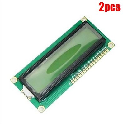 2Pcs 1602 16X2 HD44780 Character Lcm Yellow Backlight Lcd Display Module Ic N ia