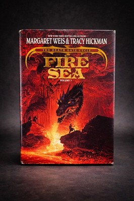 Fire Sea HC VG Margaret Weis Tracy Hickman Death Gate Cycle Vol 3 1991 Hardcover