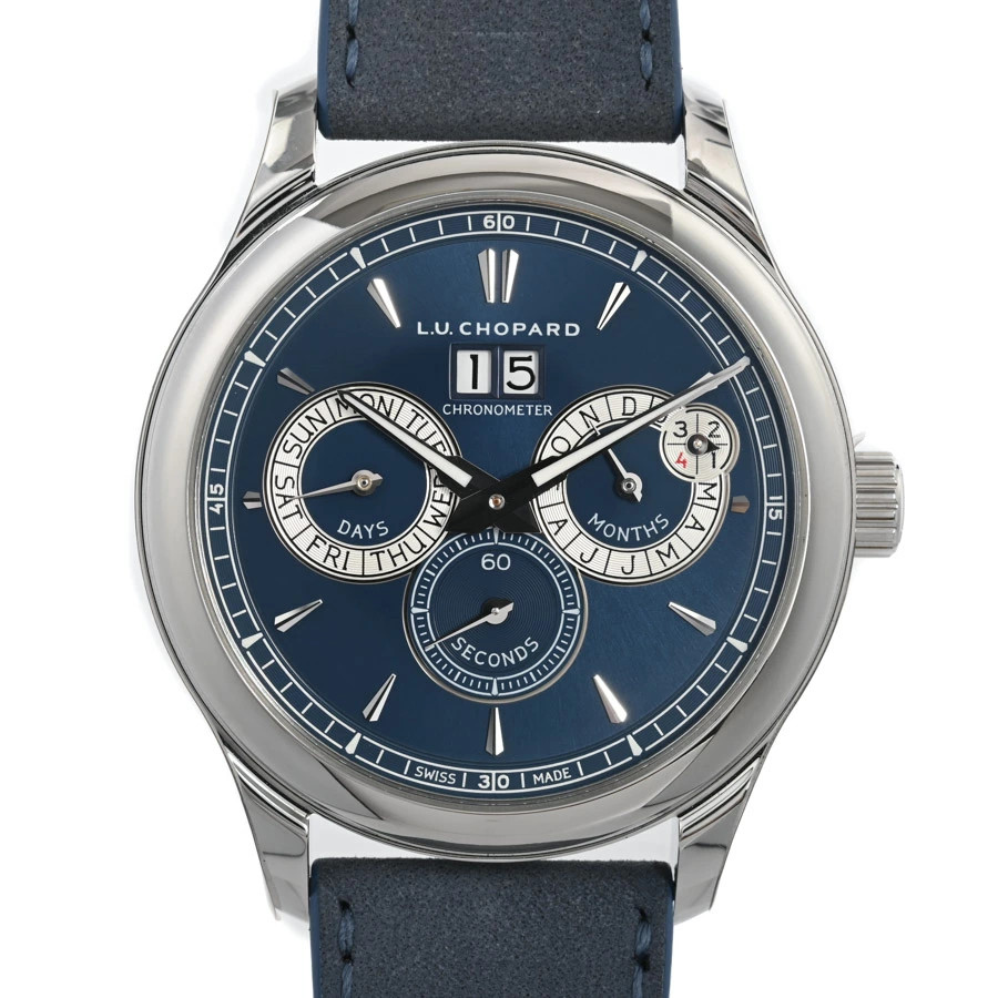 CHOPARD L.U.C Perpetual Twin 168561-3003 Blue Men's Used Watch #111026