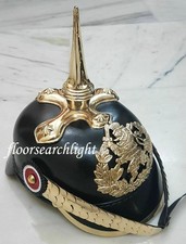 German Prussian Leather Helmet Pickelhaube Bavarian Officer Wearable WWI Helmet