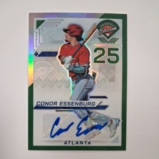 2025 Panini Prospect Edition - Conor Essenburg #121 Green Prizm Signatures AU,RC