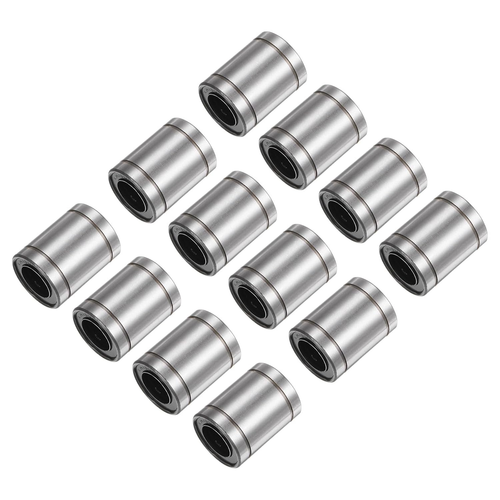 Hyuduo 12pcs LM8UU cuscinetti a sfere lineari, diametro foro 8 mm