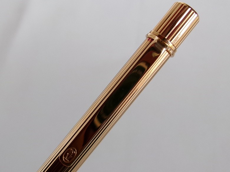 Cartier Must 2 Ballpoint Pen Gold Plated | eBay