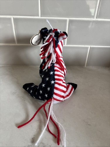 Ty Beanie Babys selten Righty Lefty und Spangle amerikanische Flagge USA Thema patriotisch - Bild 3 von 13