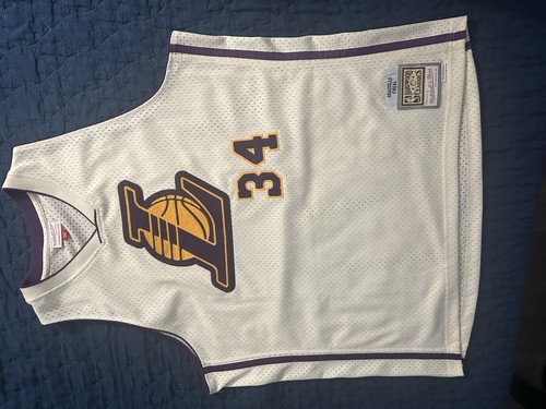 Mitchell & Ness Lakers Shaquille O'Neal #34 White Jersey 2XL