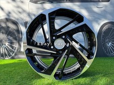 4X 18 Inch 5X114.3 Hyundai Tucson Style Noir Poli Roues : Pour Santa