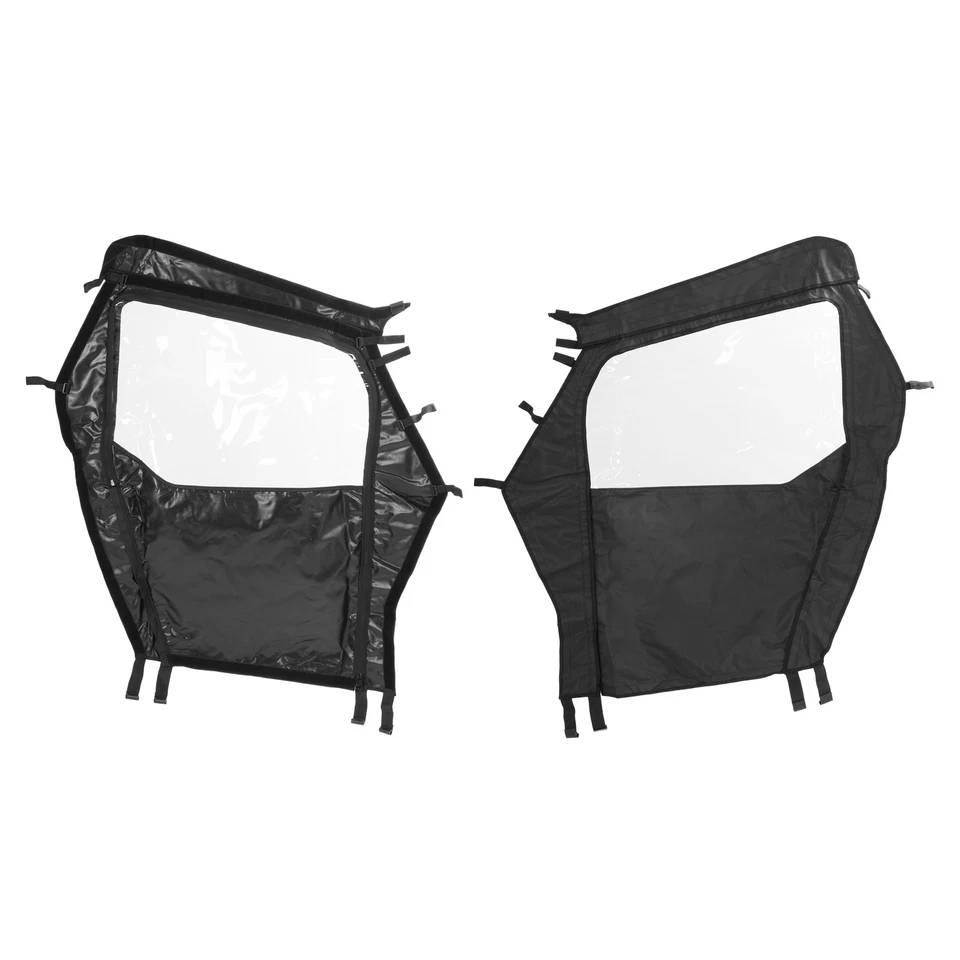For Polaris RZR 570 800 900 (2008-2014 2015-2021) Black Soft Door Cab Enclosures - Image 2 of 4