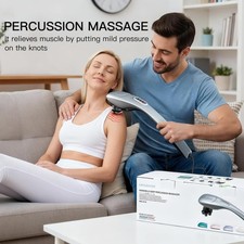 Powerful Handheld Neck and Back Massager with 5 Speeds for Ultimate Relaxation