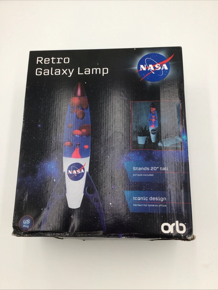 NEW NASA Retro Galaxy Moon Rocket Ship Lava Lamp Light New Apollo Space Mission - Image 2 of 4