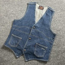 Vintage Levis Vest Juniors 20 Blue Denim Barnstormers LS Co Big E 60s