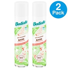 Batiste Bare Dry Shampoo Barely Scented Instant Hair Refresh 3.81oz 2 Pack New