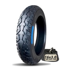 16x3.0 76-305 Ebike Tire and Bent Valve Inner Tube Set 8-Level Design 16 X ...