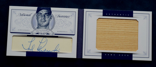 Ted Kluszewski 2012 Panini National Treasures Auto Large Bat Booklet 10/10