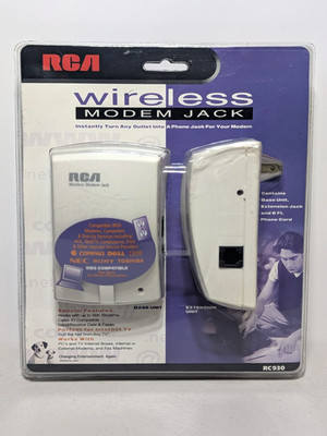 Vintage RCA Wireless Modem Jack System RC930 - New Sealed
