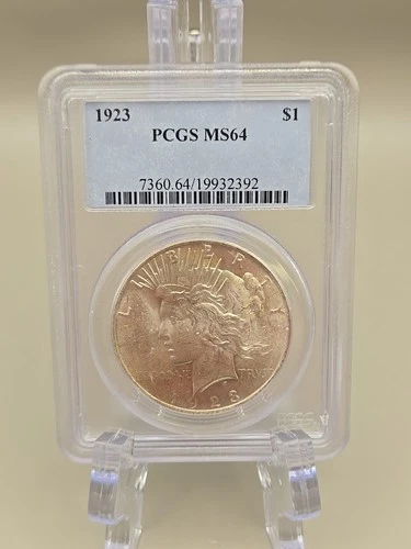 1923 Peace Silver Dollar $1 - PCGS MS64