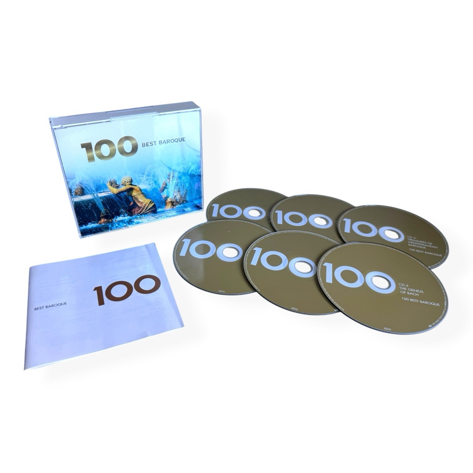 100 Best Baroque 6 CD Box Set EMI Classics Vivaldi Bach Handel Purcell New Mint