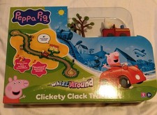 Peppa Pig Whizz Around Clickety Clack Train Set Motorised Vehicles Track Toys