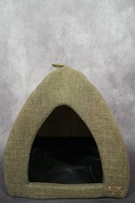 Pet Tent-Soft Bed for Dog and Cat by Best 19" x x H:19", Brown Linen