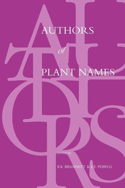 R. K. Brummitt (U. A.) | Authors Of Plant Names | Taschenbuch | Englisch (2004)-image