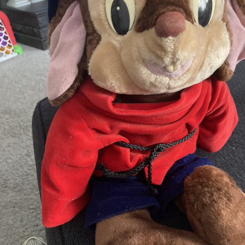 Vintage 1986 Fievel An American Tail 22" Plush Stuffed Mouse for Sears by Caltoy - Picture 5 of 8