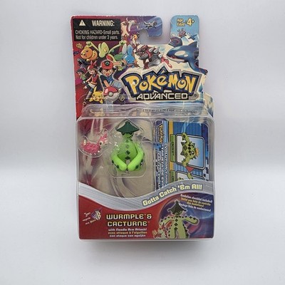 Pokémon Advanced Wurmple & Cacturne Mini Figure 2-Pack 2003 Nintendo NEW Read