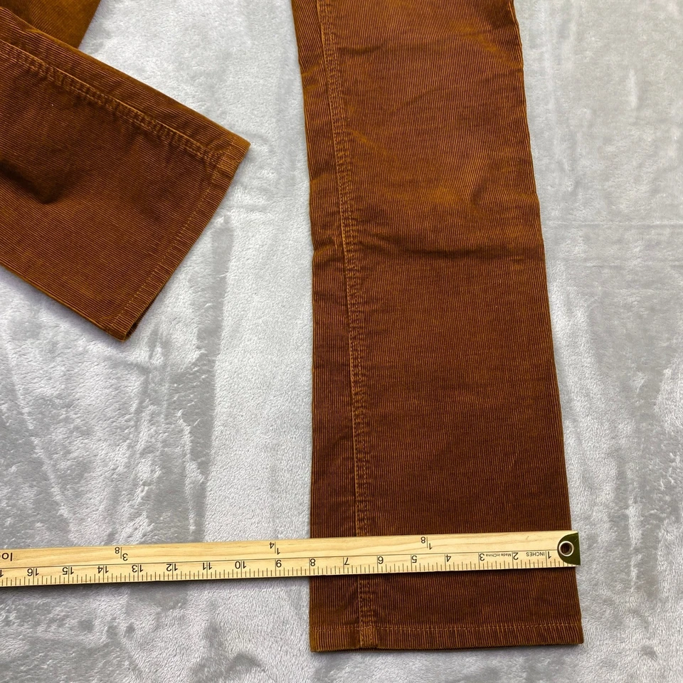 J. Pantalones de pana Crew para mujer marrón corte bota acampanado ajuste favorito talla 00s se adapta a 28" Foto 4 de 4