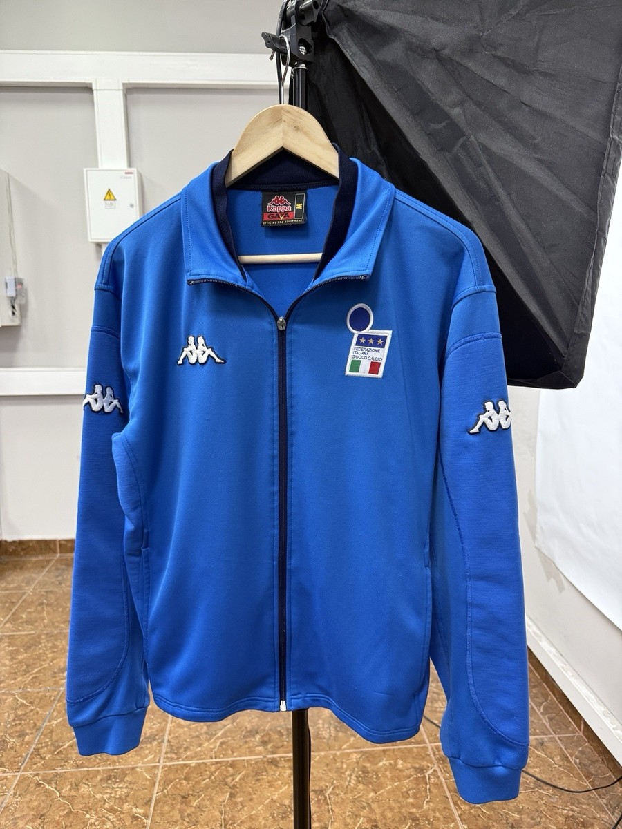 🇮🇹 Vintage 2002 Kappa Italia Soccer Zip Jacket Italy Retro Size