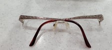 Sophia Loren M276 Zyloware 077 Eyeglasses Frames only SILVER/RED Womens 53-18