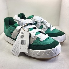 ADIDAS Adimatic Mens Trainers Hemp Suede Green Grey UK9 *NEW/UNUSED* (X239)
