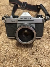 Pentax Asahi K1000 35mm SLR Camera w/ 75mm f/1.4 Lens Made in Japan -VG