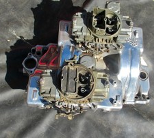 Edelbrock X- 96 Crossram Intake 396 427 454 Holley 600 Carbs 1932 33 Ford Nice