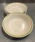 STONYBROOK Berry Small Side BOWLS Dishes Avocado GREEN Band JAPAN Stoneware XLNT — photo 1