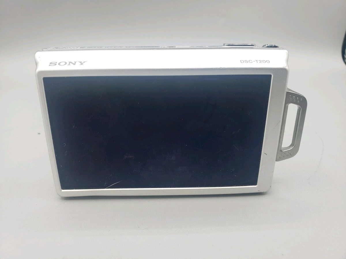 Sony Cyber-shot DSC-T200 8.1MP Digital Camera - Silver for sale